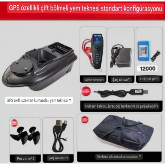 TA18 Gps Model 40 Konum 500 Metre Oto Pilot Eve Dünüş Sabit Hızla 12000Mah Pille Süper